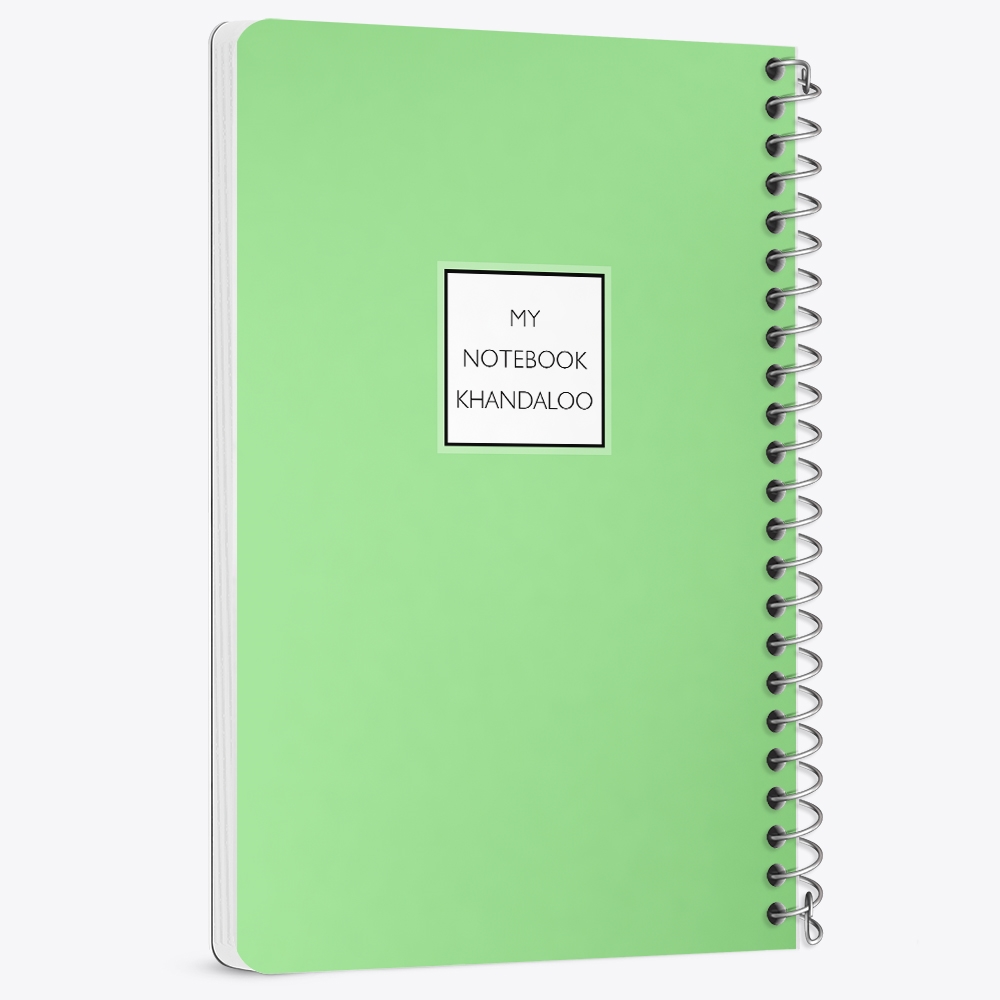 دفتر نقاشی 50 برگ خندالو طرح طرح مینیمال (Green) کد N9820