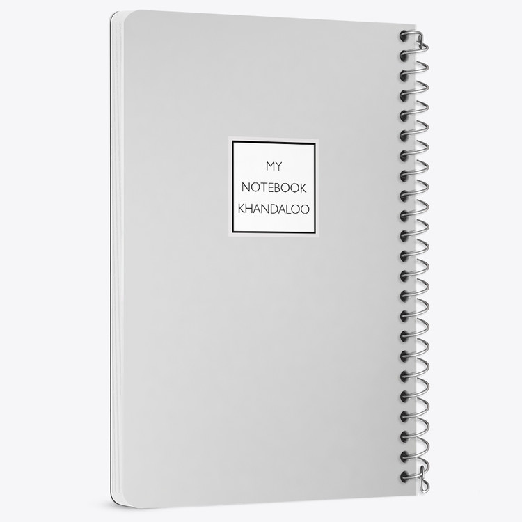 دفتر نقاشی 50 برگ خندالو طرح طرح مینیمال (Gray) کد N9819