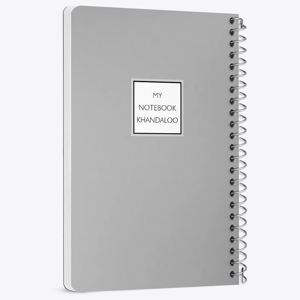 دفتر نقاشی 50 برگ خندالو طرح طرح مینیمال (Gray) کد N9818