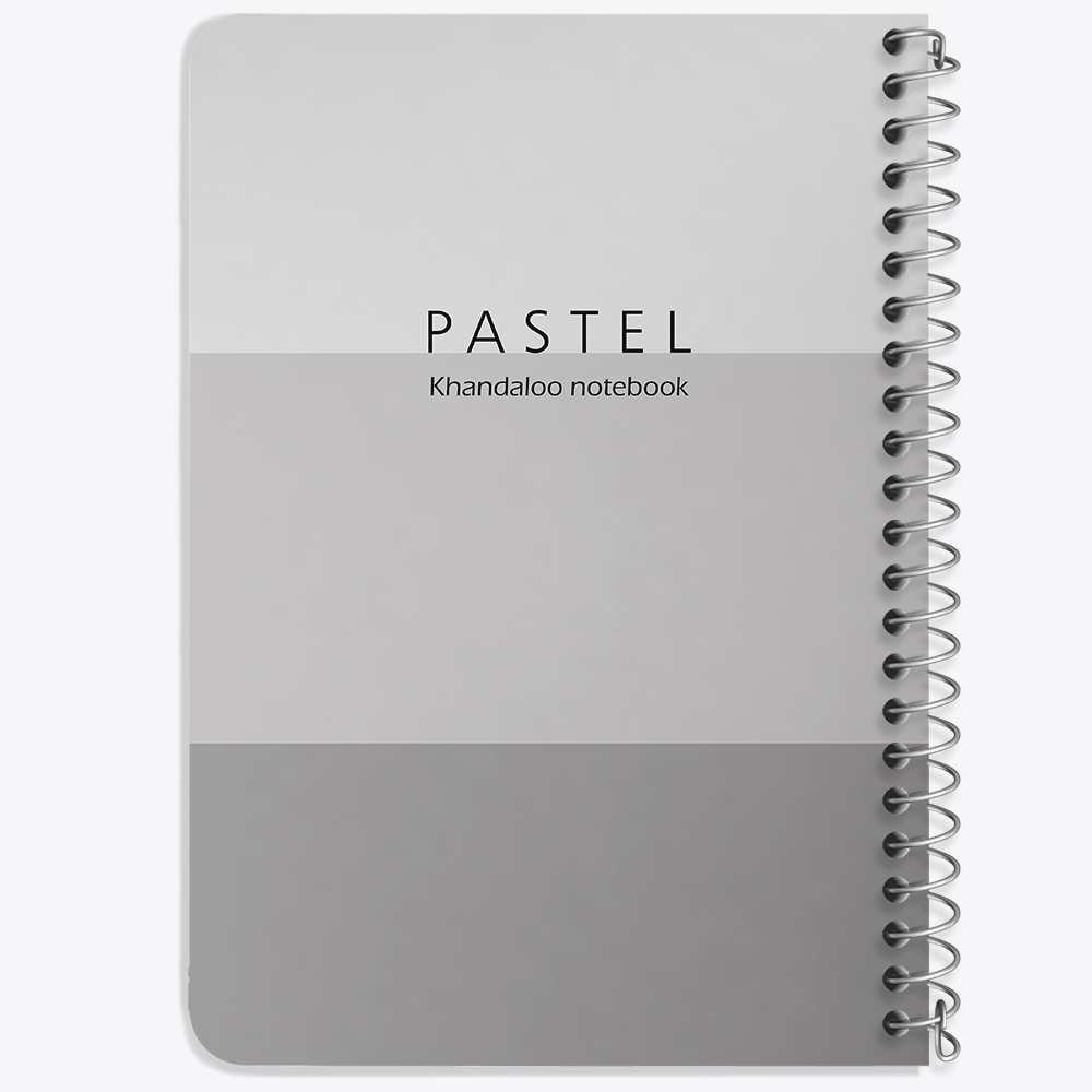 دفتر نقاشی 50 برگ خندالو طرح طرح مینیمال پاستل (Gray) کد N9808