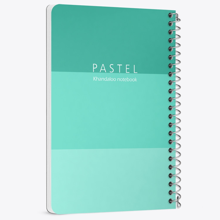دفتر نقاشی 50 برگ خندالو طرح طرح مینیمال پاستل (Blue) کد N9805