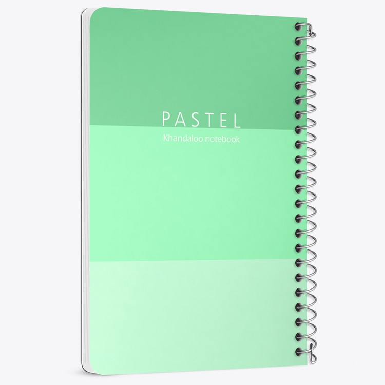 دفتر نقاشی 50 برگ خندالو طرح طرح مینیمال پاستل (Green) کد N9803