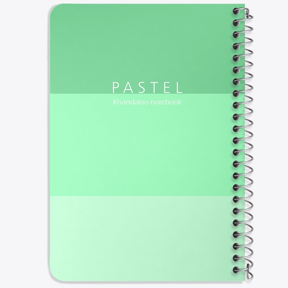 دفتر نقاشی 50 برگ خندالو طرح طرح مینیمال پاستل (Green) کد N9803