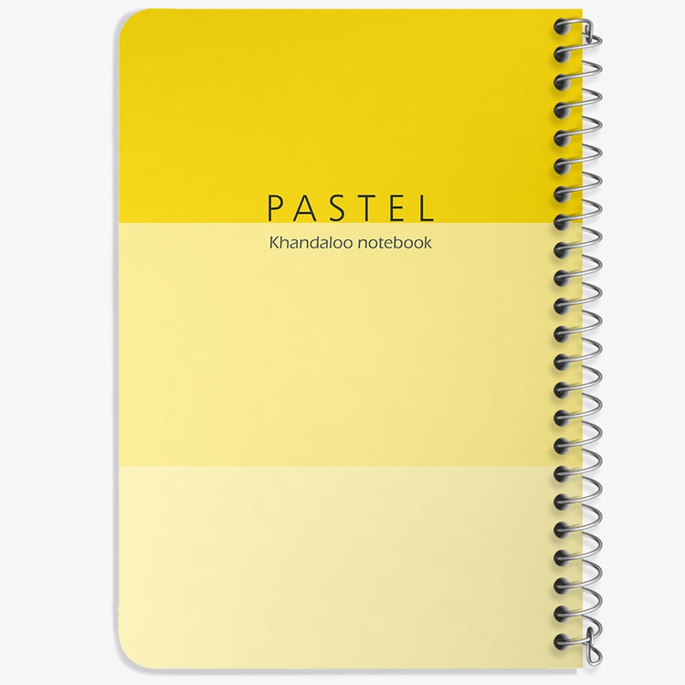 دفتر نقاشی 50 برگ خندالو طرح طرح مینیمال پاستل (Yellow) کد N9802