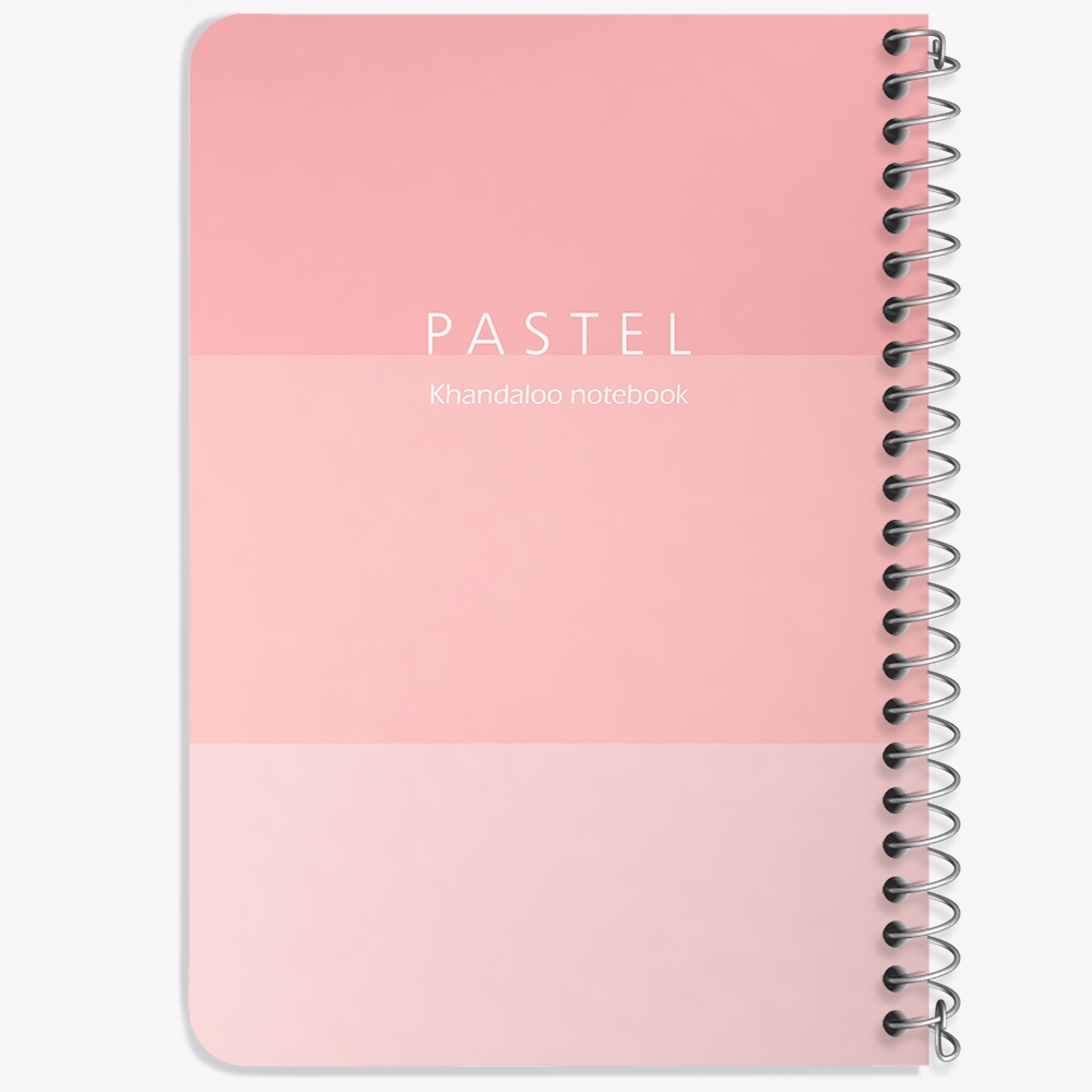 دفتر نقاشی 50 برگ خندالو طرح طرح مینیمال پاستل (Pink) کد N9800