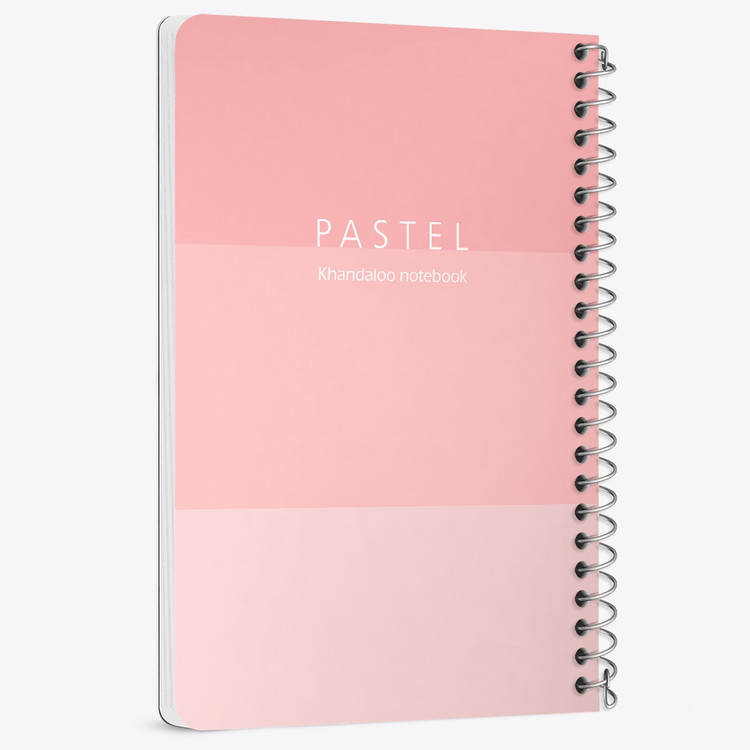 دفتر نقاشی 50 برگ خندالو طرح طرح مینیمال پاستل (Pink) کد N9800