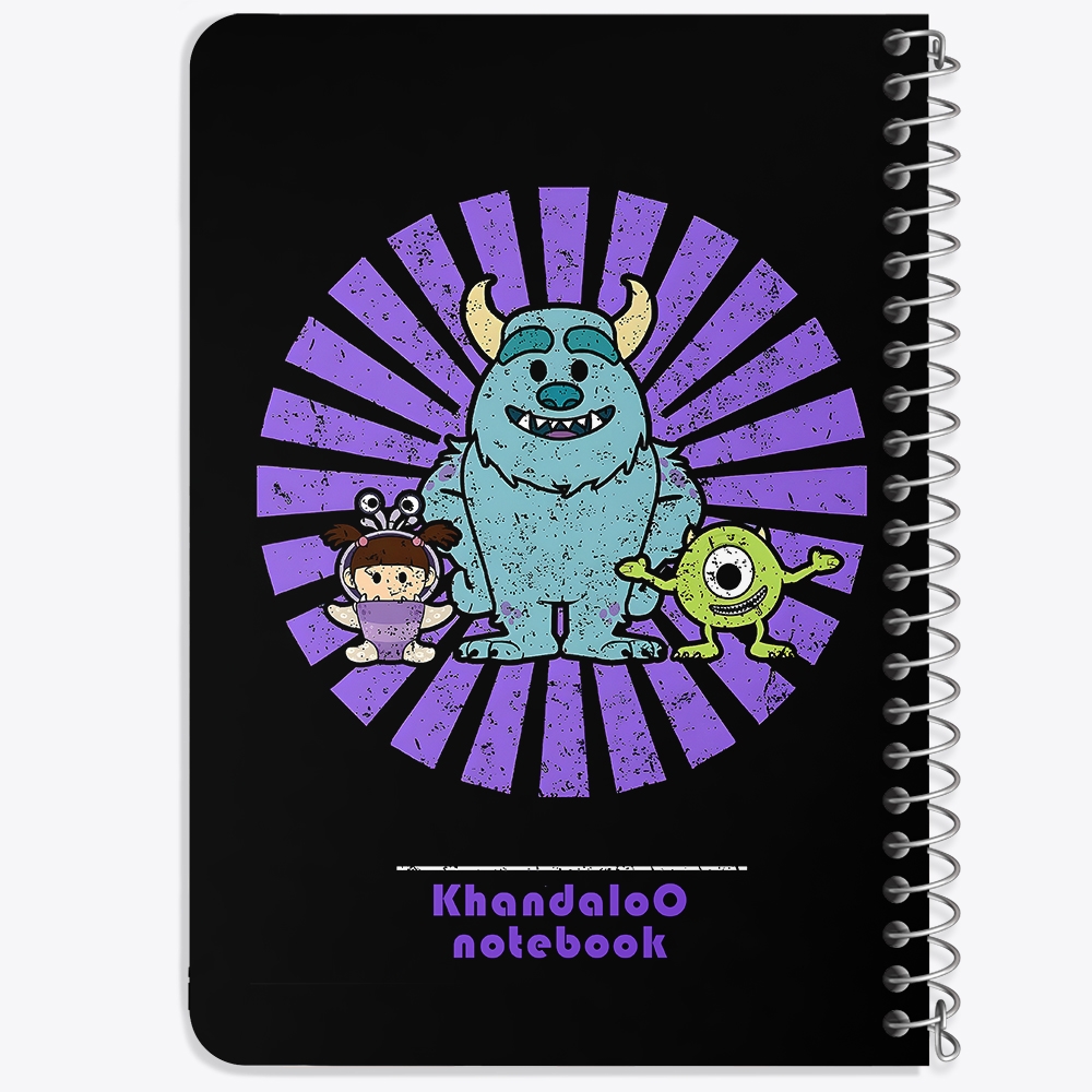 دفتر نقاشی 50 برگ خندالو طرح انیمیشن کارخانه هیولاها (Monsters,Inc) کد N9797