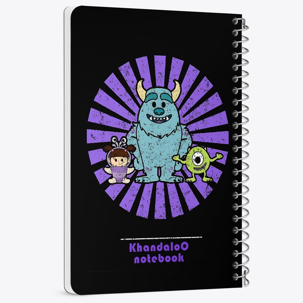 دفتر نقاشی 50 برگ خندالو طرح انیمیشن کارخانه هیولاها (Monsters,Inc) کد N9797