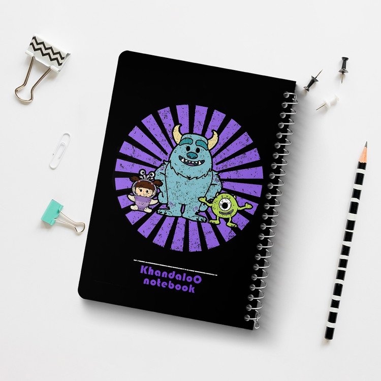 دفتر نقاشی 50 برگ خندالو طرح انیمیشن کارخانه هیولاها (Monsters,Inc) کد N9797