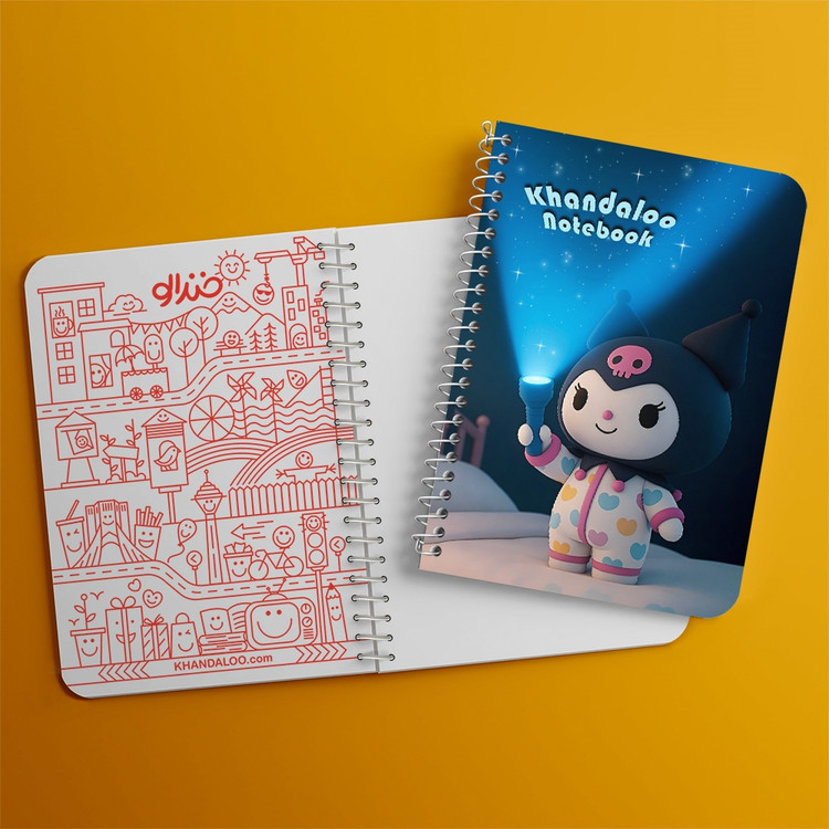 دفتر نقاشی 50 برگ خندالو طرح کرومی (Kuromi) کد N9767