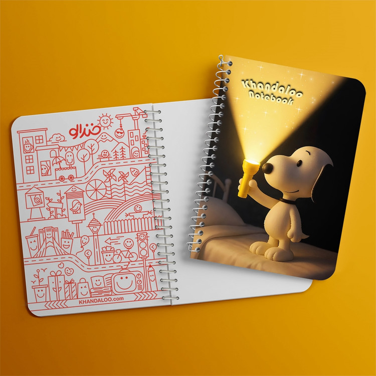 دفتر نقاشی 50 برگ خندالو طرح اسنوپی (Snoopy) کد N9762