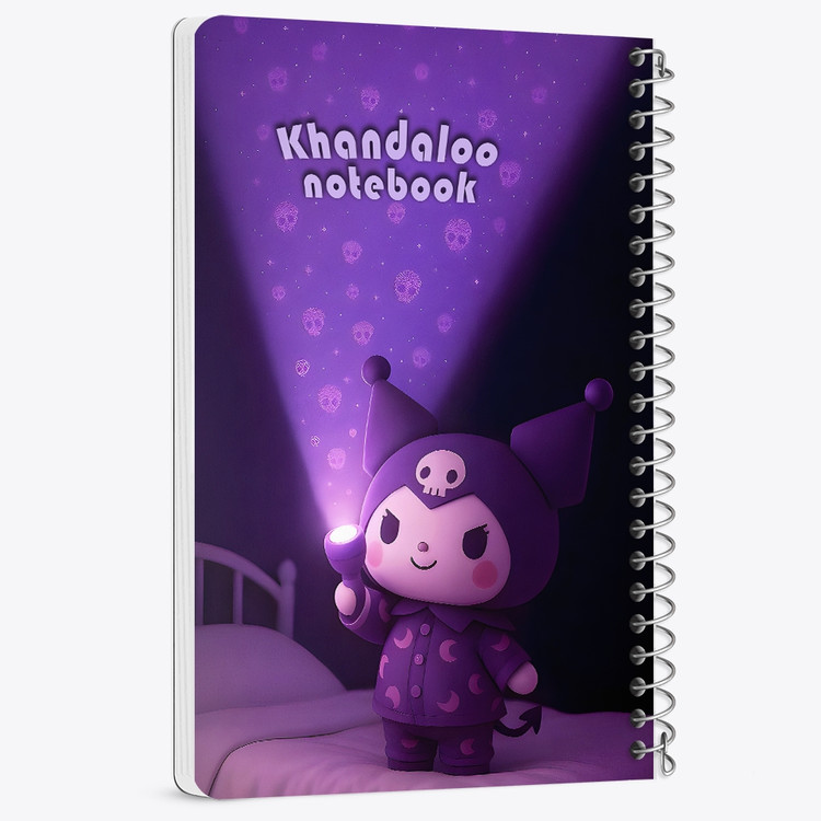 دفتر نقاشی 50 برگ خندالو طرح کرومی (Kuromi) کد N9710