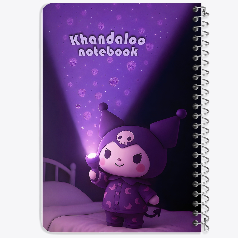 دفتر نقاشی 50 برگ خندالو طرح کرومی (Kuromi) کد N9710