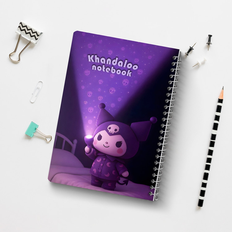 دفتر نقاشی 50 برگ خندالو طرح کرومی (Kuromi) کد N9710