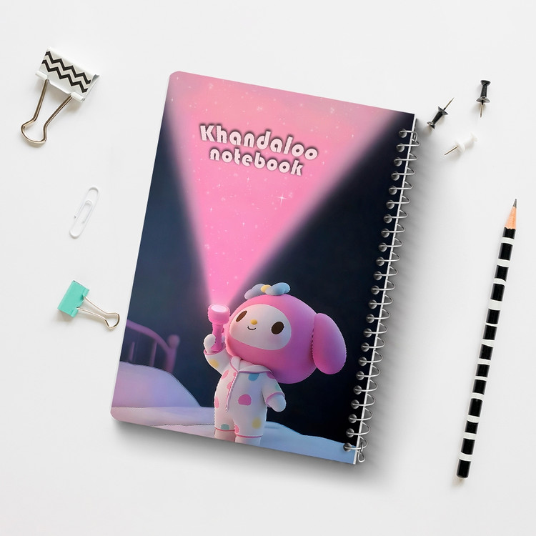 دفتر نقاشی 50 برگ خندالو طرح مای ملودی (My Melody) کد N9709