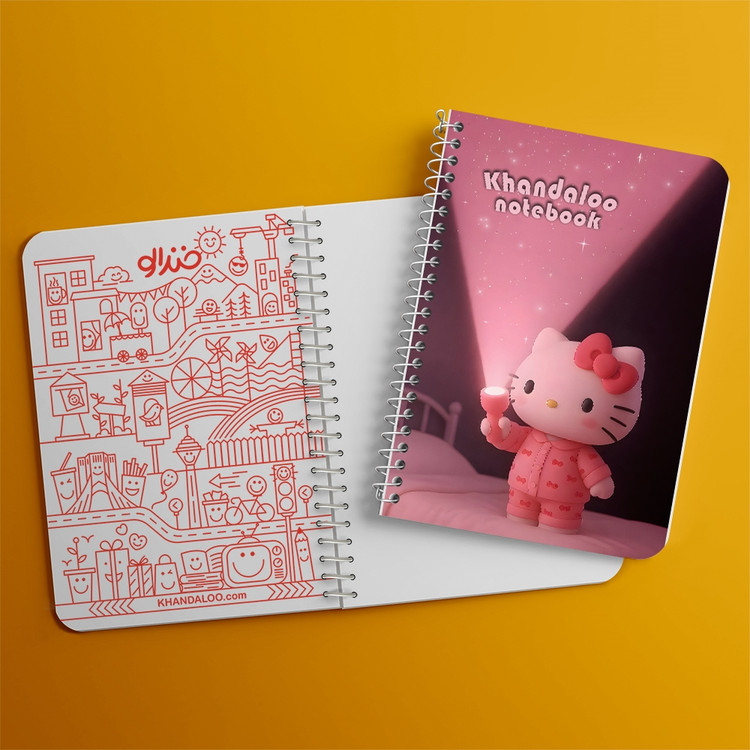 دفتر نقاشی 50 برگ خندالو طرح هلو کیتی (Hello Kitty) کد N9707