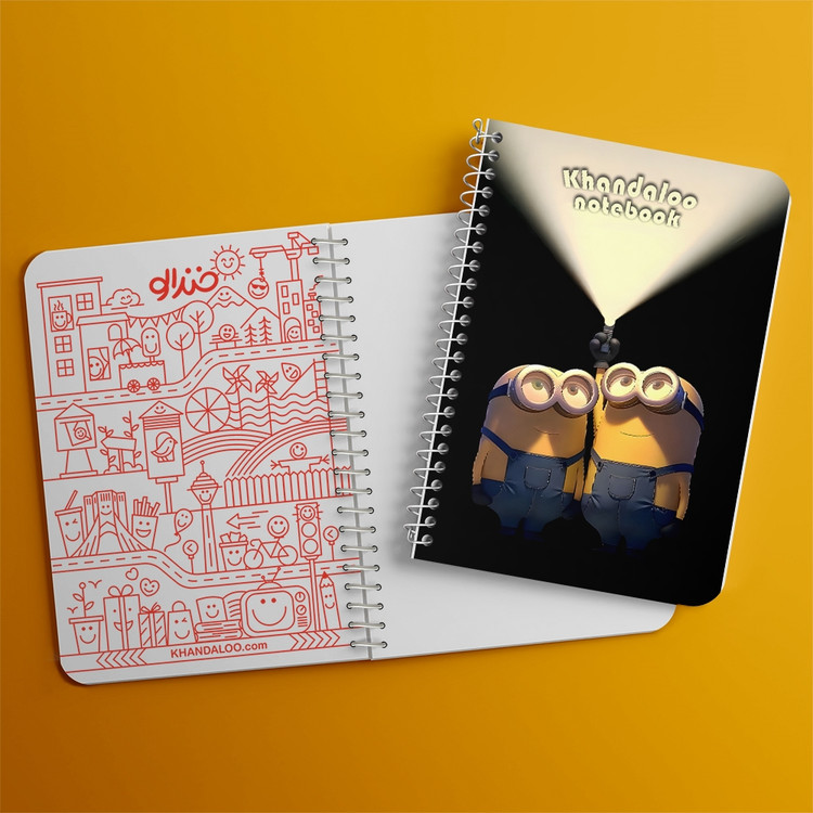 دفتر نقاشی 50 برگ خندالو طرح مینیون ها (Minions) کد N9706