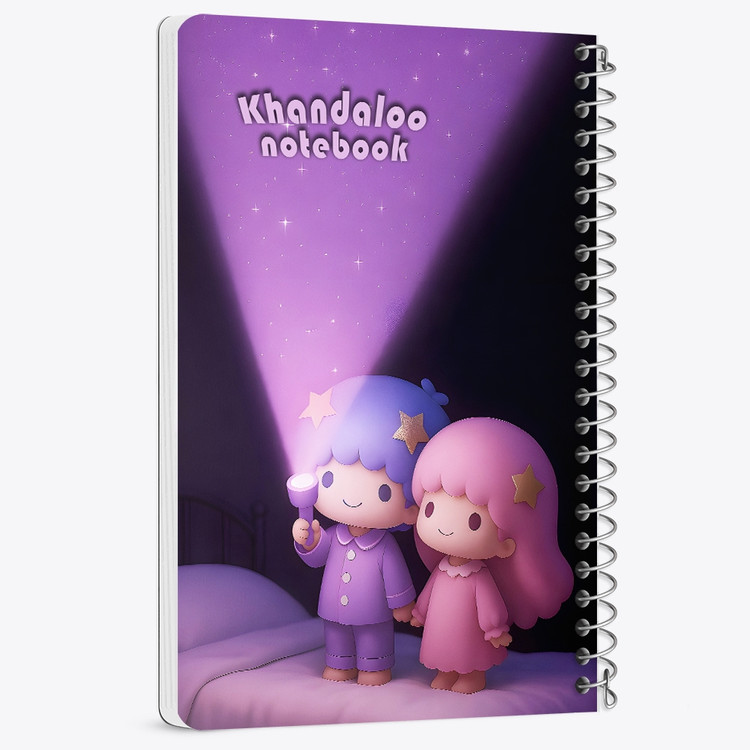 دفتر نقاشی 50 برگ خندالو طرح ستاره های دوقلو کوچولو (Little Twin Stars) کد N9703