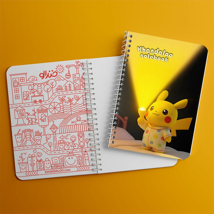 دفتر نقاشی 50 برگ خندالو طرح انیمه پوکمون (Pokemon) کد N9702