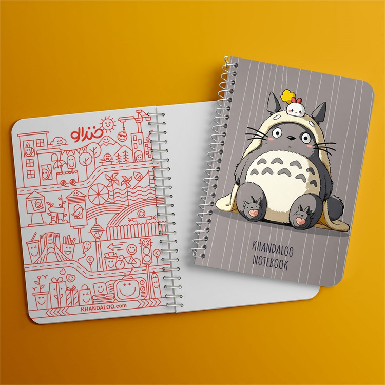 دفتر نقاشی 50 برگ خندالو طرح انیمه توتورو (Totoro) کد N9698