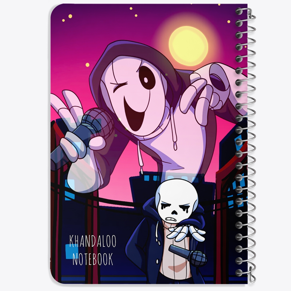 دفتر نقاشی 50 برگ خندالو طرح آندرتیل (Undertale) کد N9685