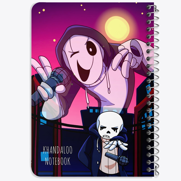 دفتر نقاشی 50 برگ خندالو طرح آندرتیل (Undertale) کد N9685