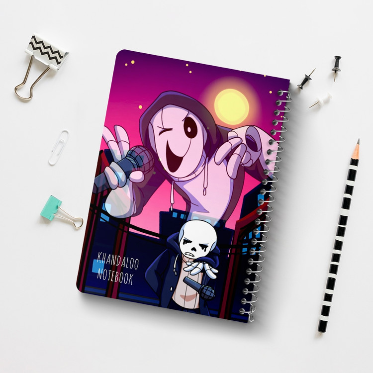 دفتر نقاشی 50 برگ خندالو طرح آندرتیل (Undertale) کد N9685