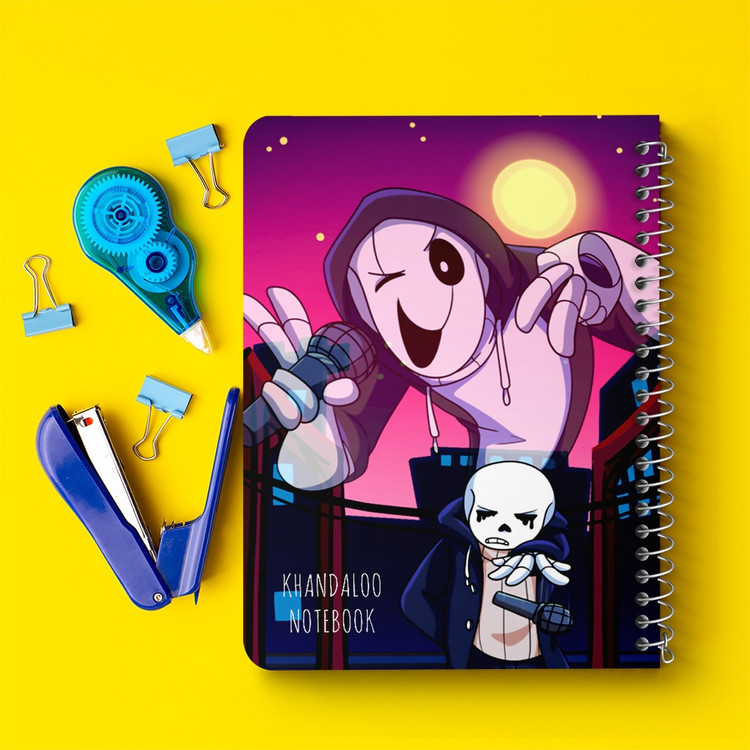 دفتر نقاشی 50 برگ خندالو طرح آندرتیل (Undertale) کد N9685
