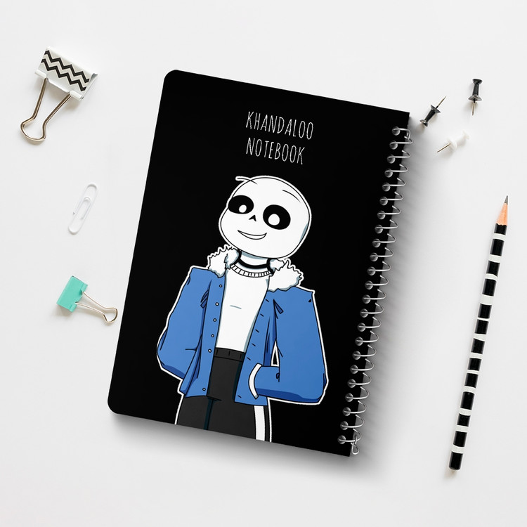 دفتر نقاشی 50 برگ خندالو طرح سنس آندرتیل (Undertale) کد N9683