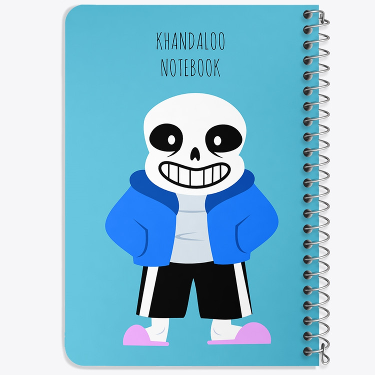 دفتر نقاشی 50 برگ خندالو طرح سنس آندرتیل (Undertale) کد N9681