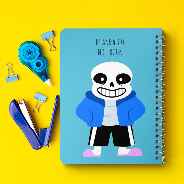 دفتر نقاشی 50 برگ خندالو طرح سنس آندرتیل (Undertale) کد N9681