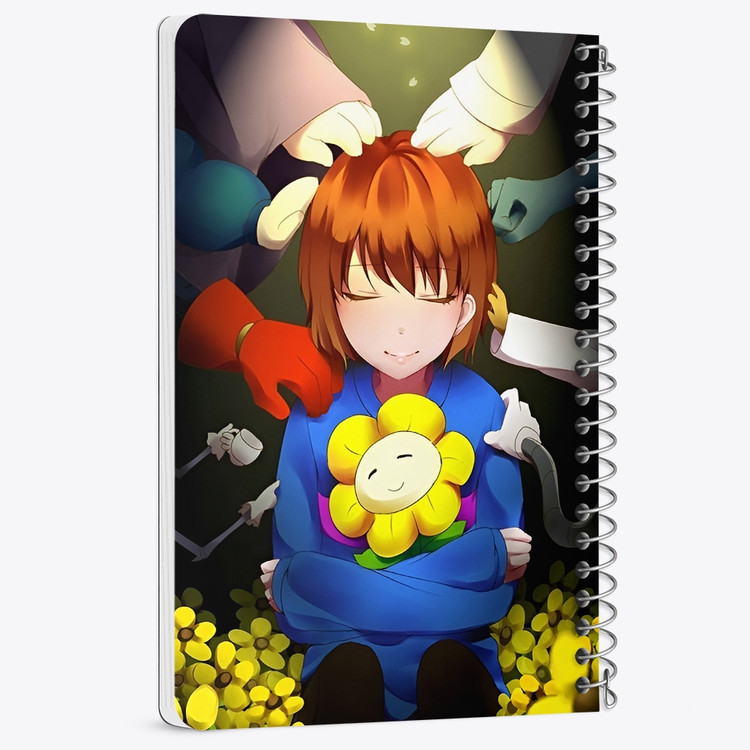 دفتر نقاشی 50 برگ خندالو طرح آندرتیل (Undertale) کد N9680