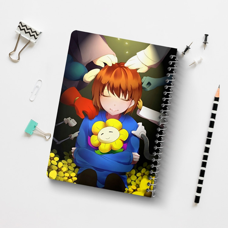 دفتر نقاشی 50 برگ خندالو طرح آندرتیل (Undertale) کد N9680