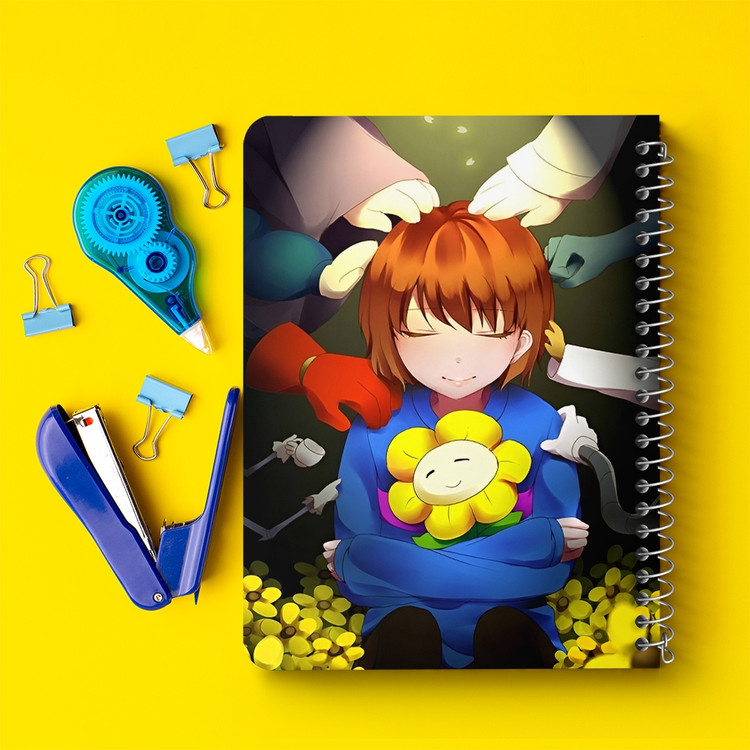 دفتر نقاشی 50 برگ خندالو طرح آندرتیل (Undertale) کد N9680