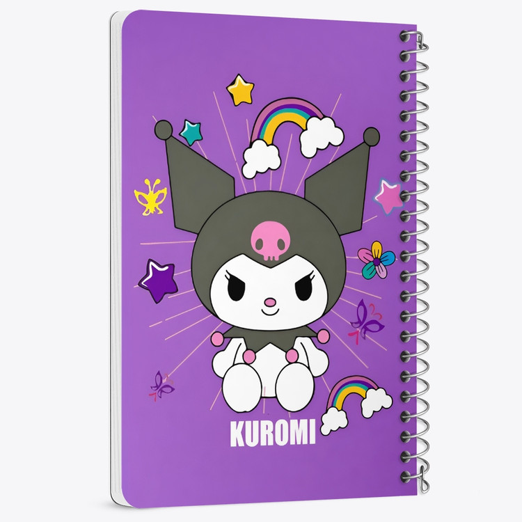 دفتر نقاشی 50 برگ خندالو طرح کرومی (Kuromi) کد N9661