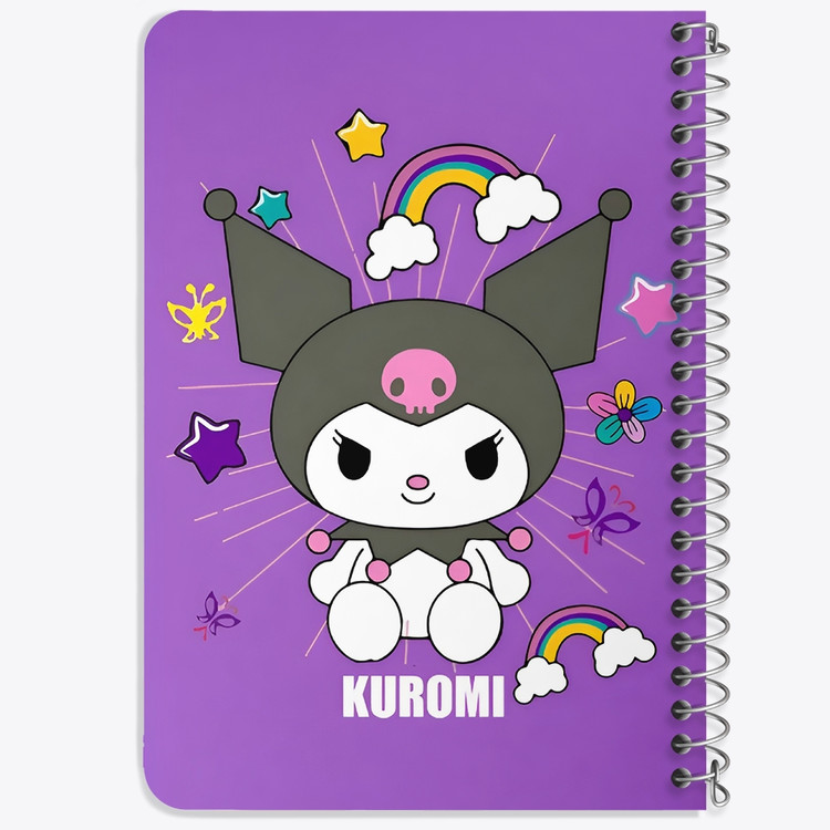 دفتر نقاشی 50 برگ خندالو طرح کرومی (Kuromi) کد N9661