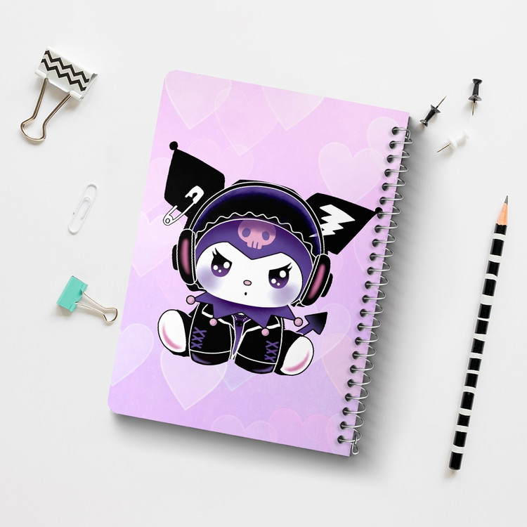 دفتر نقاشی 50 برگ خندالو طرح کرومی (Kuromi) کد N9660