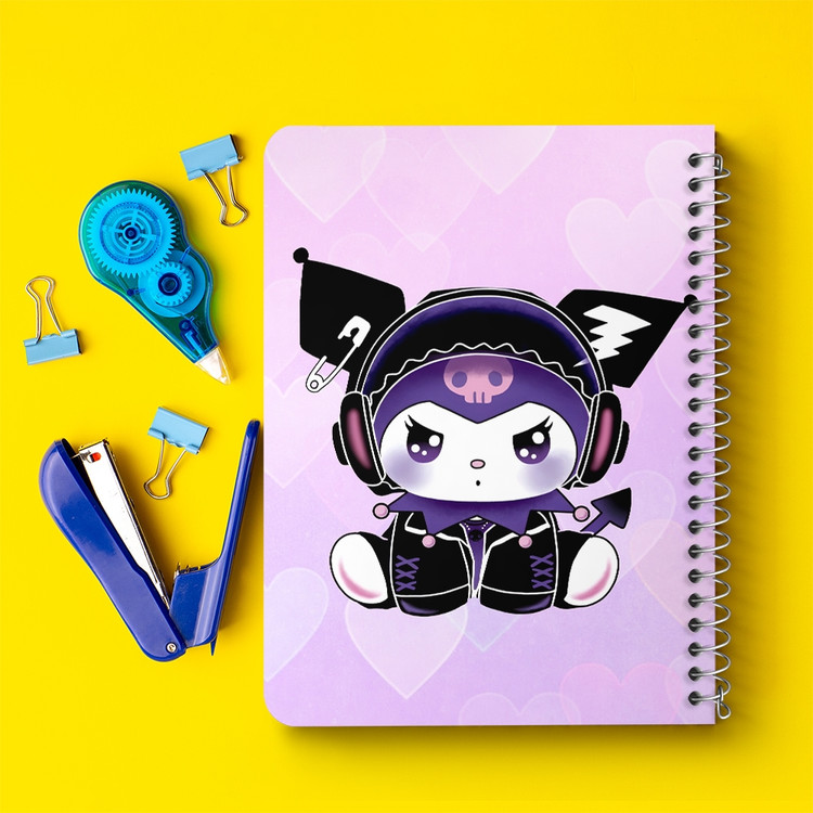 دفتر نقاشی 50 برگ خندالو طرح کرومی (Kuromi) کد N9660