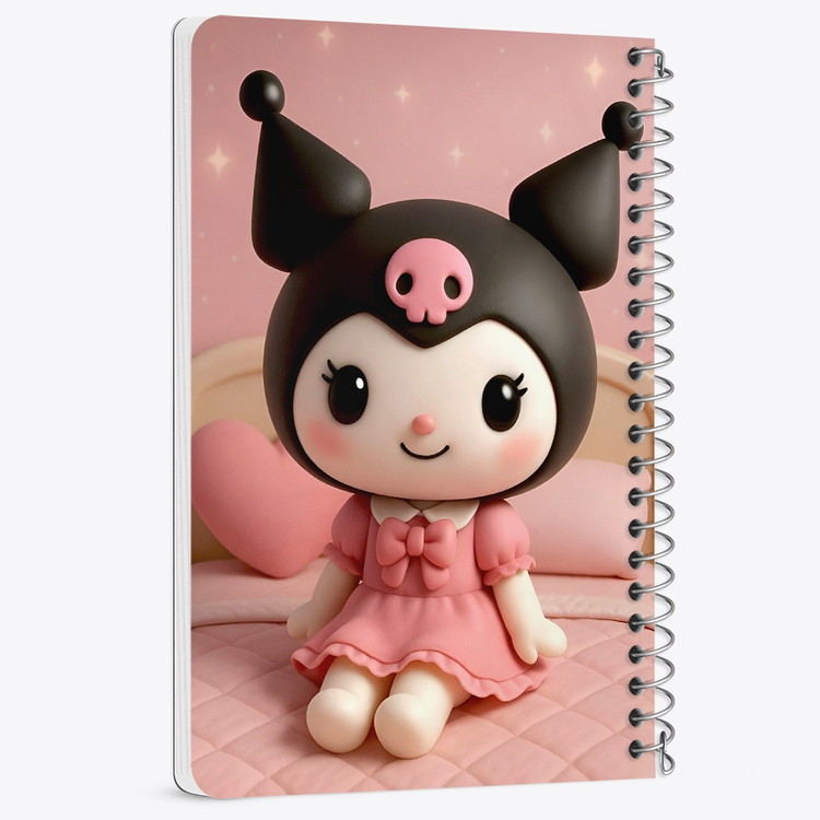 دفتر نقاشی 50 برگ خندالو طرح کرومی (Kuromi) کد N9659