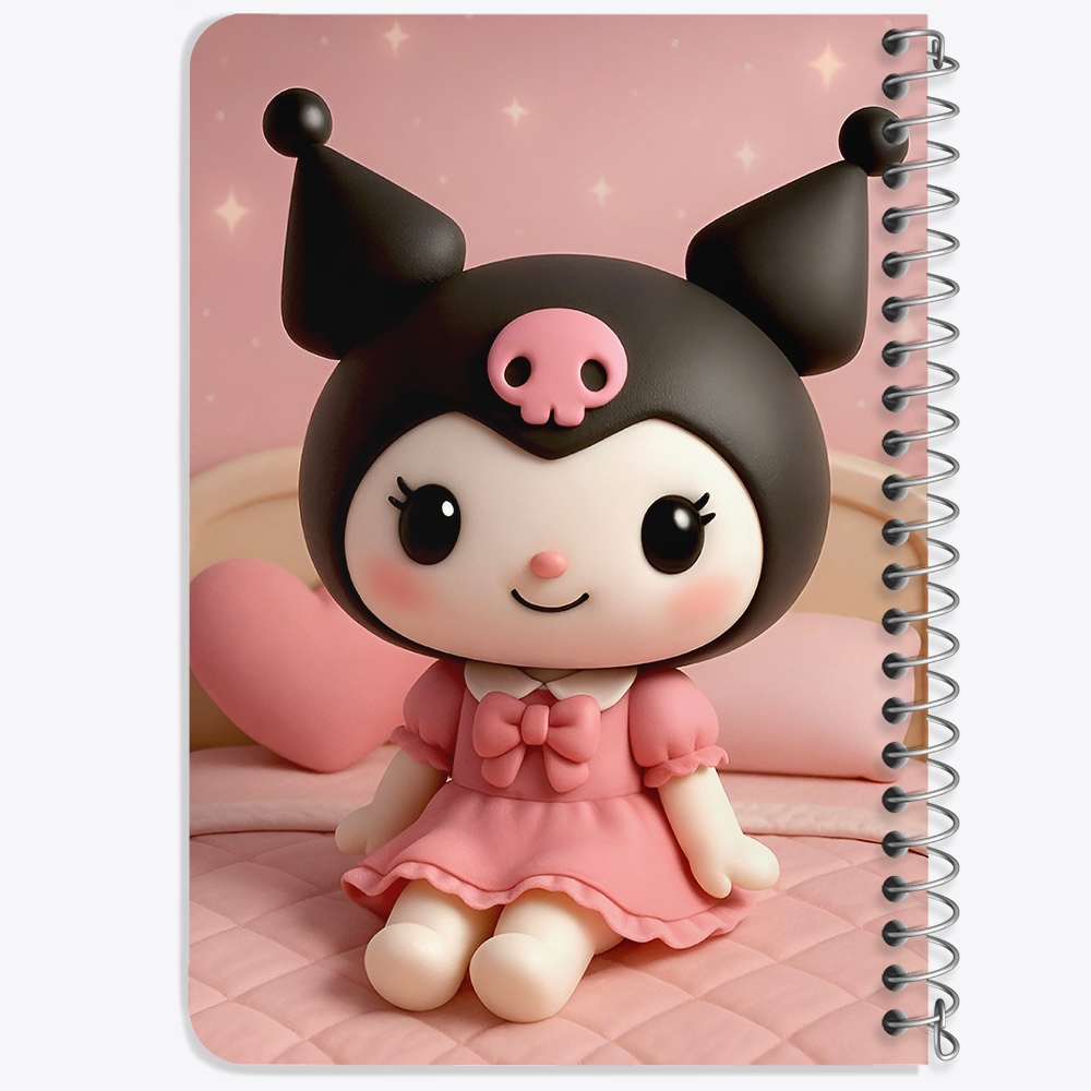 دفتر نقاشی 50 برگ خندالو طرح کرومی (Kuromi) کد N9659