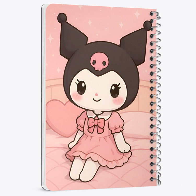 دفتر نقاشی 50 برگ خندالو طرح کرومی (Kuromi) کد N9658