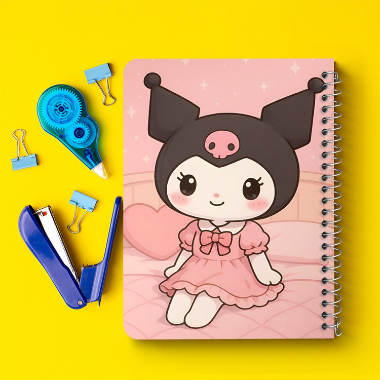 دفتر نقاشی 50 برگ خندالو طرح کرومی (Kuromi) کد N9658