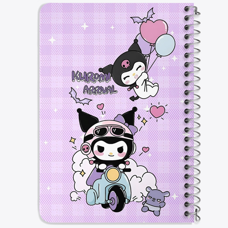 دفتر نقاشی 50 برگ خندالو طرح کرومی (Kuromi) کد N9651