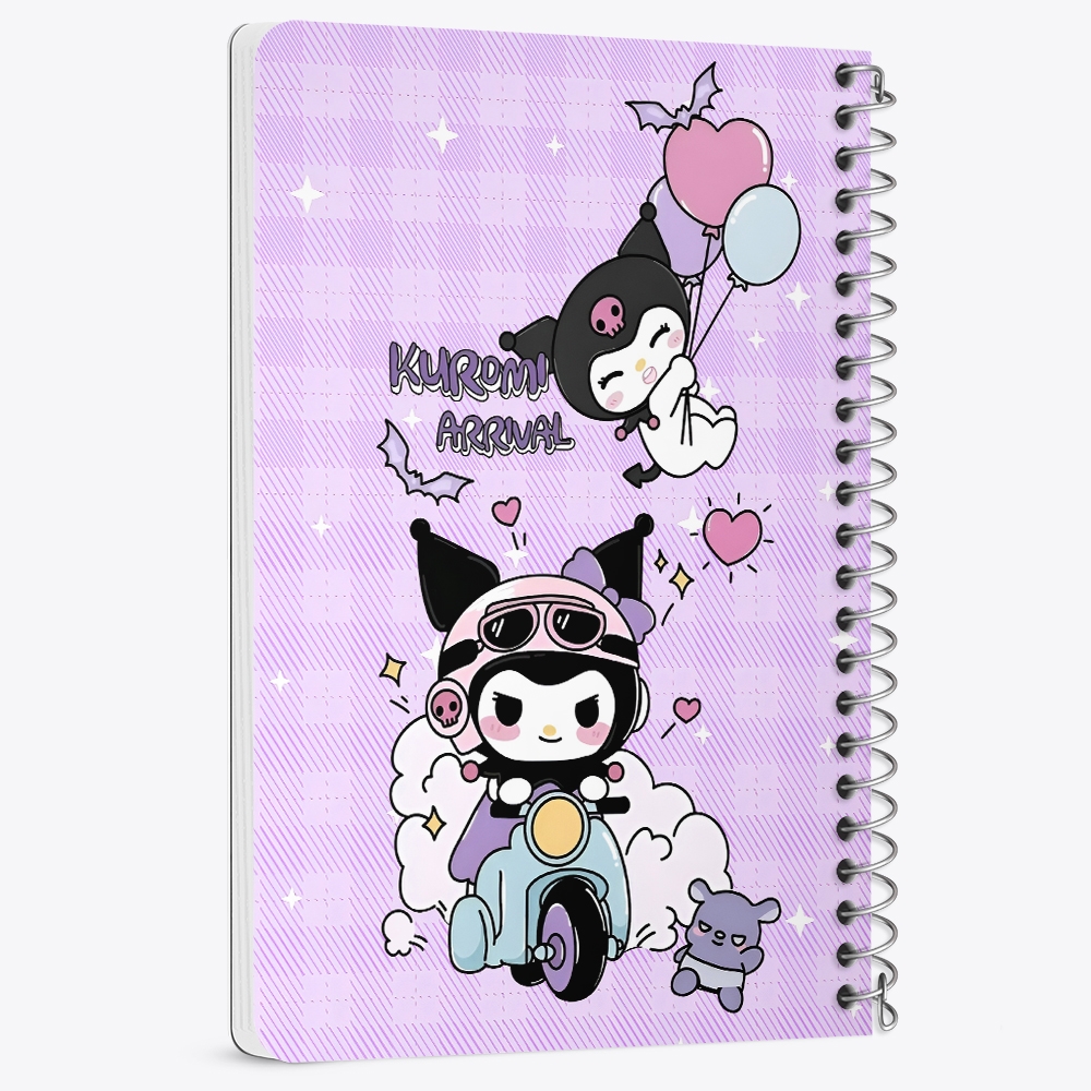 دفتر نقاشی 50 برگ خندالو طرح کرومی (Kuromi) کد N9651