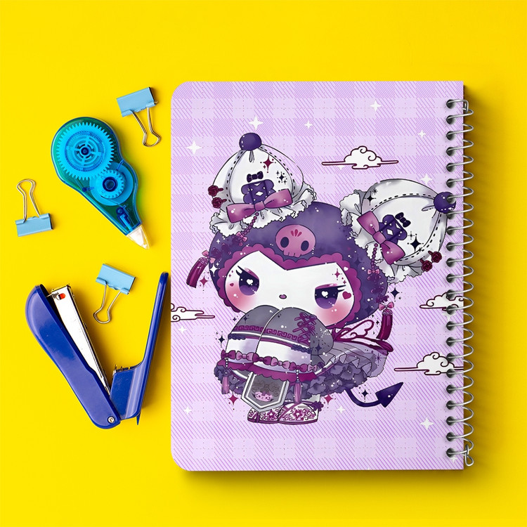 دفتر نقاشی 50 برگ خندالو طرح کرومی (Kuromi) کد N9650