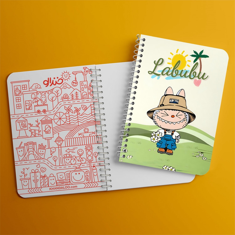 دفتر نقاشی 50 برگ خندالو طرح عروسک لابوبو (Labubu) کد N9634