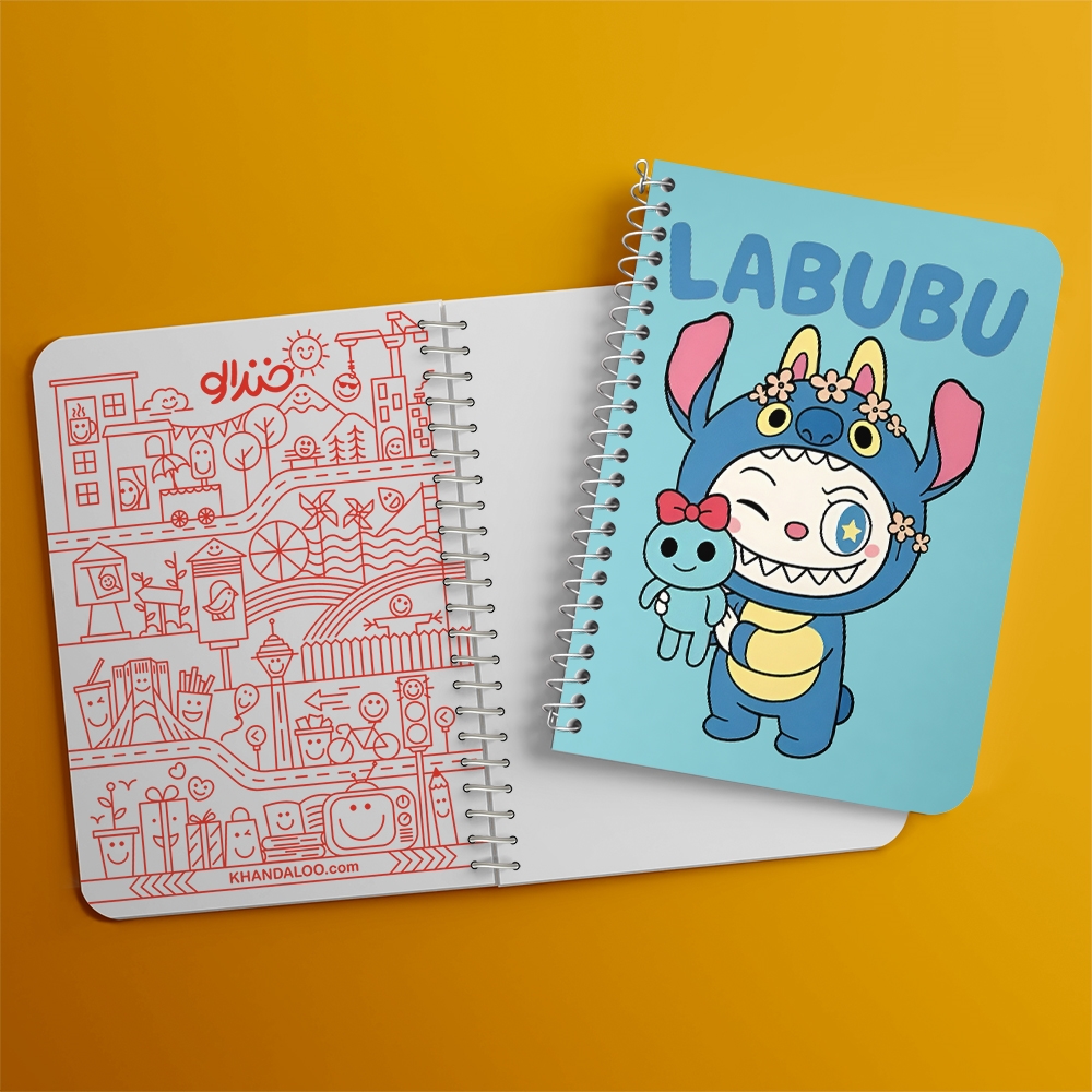 دفتر نقاشی 50 برگ خندالو طرح عروسک لابوبو (Labubu) کد N9618