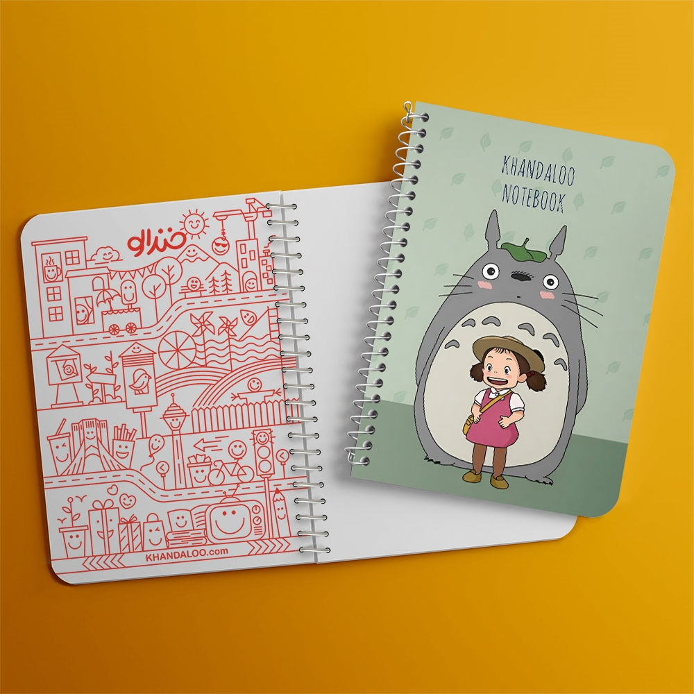 دفتر نقاشی 50 برگ خندالو طرح انیمه توتورو (Totoro) کد N9609