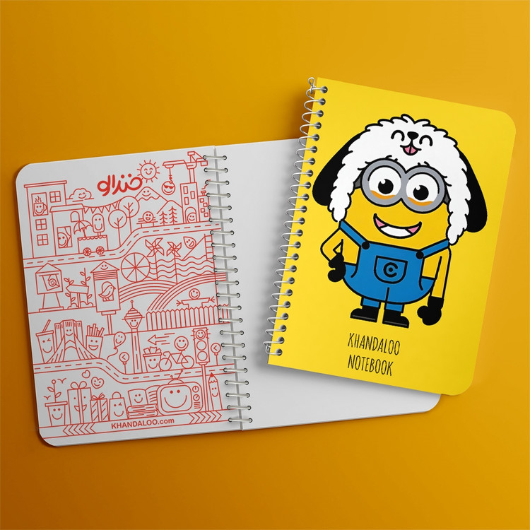 دفتر نقاشی 50 برگ خندالو طرح مینیون ها (Minions) کد N9584