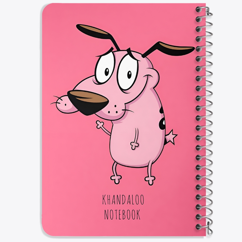 دفتر نقاشی 50 برگ خندالو طرح سگ ترسو شجاع (Courage The Cowardly Dog) کد N9573